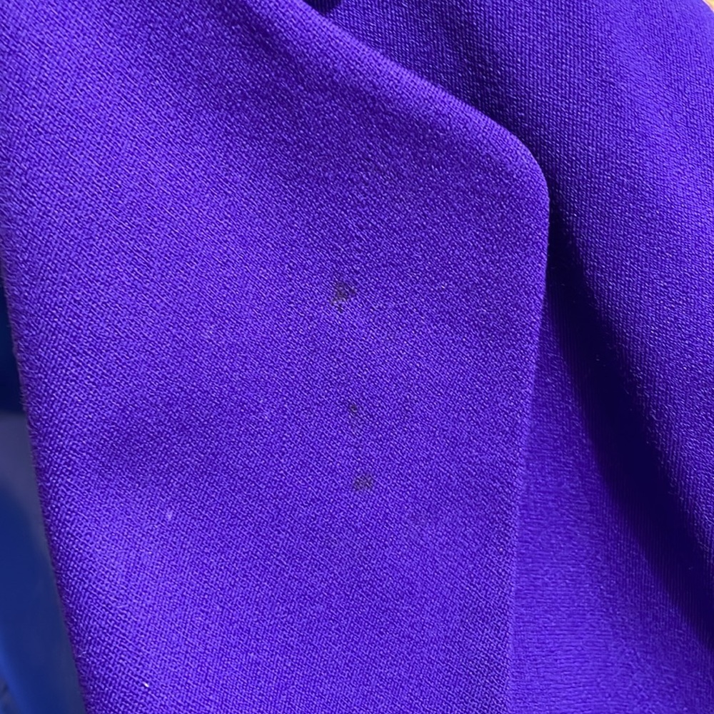 Dana Buchman Wool Blazer Vintage Purple Gold Size 8 Women’s - Picture 11 of 11